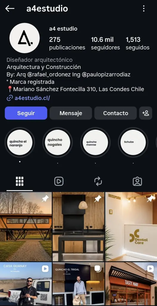 Asi quedo su perfil, luego de aplicar el sistema